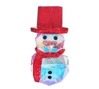 The Leonardo Collection Snowman Starlightz Lamp for Christmas Decor | Light-Up Snowman with LED Starlight Effect | Magical Holiday Lamp for Mantels, Tables & Windowsills | Gift for Festive Cheer