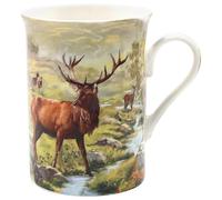 The Leonardo Collection Stag Mug Macneil Studios, Tea and Coffee Mugs for Hot Drinks | Fine China Printed Mugs for Kitchen & Home | Reusable Ceramic Cups for Every Occasion | Gifts for Women & Men