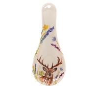 The Leonardo Collection Stag Spoon Rest for Kitchen & Home | Lovely Spoon Holder for Kitchen Accessories | Designed by Jennifer Rose Gallery | Heat Resistant Spoon Rest for All Types of Spoons