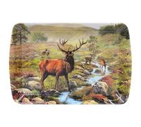 The Leonardo Collection Stag Tray Small Macneil Studios For Kitchen & Home | Non Slip Serving Tray For Food | Serving Platter For Lunch & Dinner | Plastic Trays For Tea & Serving Dishes