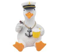 The Leonardo Collection Steven Seagull Beer O'Clock Decor Figurine