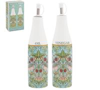 The Leonardo Collection Strawberry Thief Dispencer Bottle 2 x 300ml | Stoneware bottles, cooking, kitchen, daily use, oil and vinager