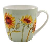 The Leonardo Collection Sunflowers Breakfast Mug Jennifer Rose Gallery for Hot & Cold Drinks | Durable Coffee Cups for Home & Office | Comfortable & Easy-to-Hold Coffee Mugs for Beverages & Daily Use