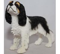 The Leonardo Collection Tri-Colour Cavalier King Charles Spaniel, Stone, Black, 14 x 4 x 9 cm, LP19973A