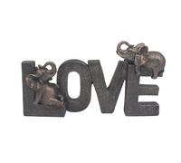 The Leonardo Collection Tuskers Elephant Love Home Decor Figurines & Ornaments For Home & Office | Decorative Accessories Statues For Indoor & Outdoor | Lovely Gifts for Women & Men