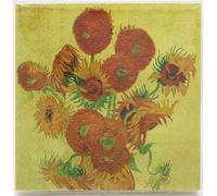 The Leonardo Collection Van Gogh Napkins Pack of 20 | Table Napkins for Hotel, Restaurant, Event and Parties | Designed by Vincent Van Gogh | Soft and Comfortable Reusable Fabric Napkins