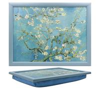 The Leonardo Collection Vincent Van Gogh Almond Blossom Laptray For Food Serving & Breakfast | Comfortable Lap Trays With Bean Bag Cushion | Durable Laptrays For Eating On Lap For Adults