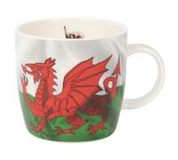 The Leonardo Collection Welsh Flag Mini Mug for Home & Kitchen | Stylish Ceramic Mugs for Tea & Coffee | Lovely Cup Set for Mens Gifts & Birthday Gifts for Women