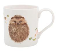 The Leonardo Collection Wildlife By Clemency Bunn Hedgehog Mug 350ml Fine China for Hot & Cold Drinks | Durable Tea Mugs for Home & Office | Easy-to-Hold Coffee Mugs for Beverages & Daily Use