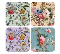 The Leonardo Collection William Kilburn Coasters Set of 4 | Coasters Set For All Modern Kitchen & Offices | Designed By William Kilburn | For All Types of Cups & Mugs