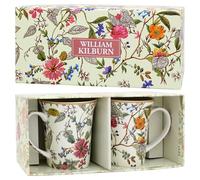 The Leonardo Collection William Kilburn Mugs Set of 2 | Stylish Tableware for Home Use | Coffee Cups for Every Occasion | Ideal Mens and Birthday Gifts