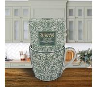 The Leonardo Collection William Morris Acorn Coffee Gift Set For Men & Women | Premium Coffee Selection Box For Christmas & Birthdays | Luxury Gourmet Hamper For Lovers & Family