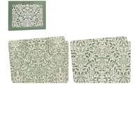 The Leonardo Collection William Morris Acorn Placemats Set 4 Home & Kitchen | Easy Clean & Washable Place Mats for Dining Table & Daily Use| Stylish and Decorative Table Mats Gift for Women & Men