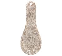 The Leonardo Collection William Morris Christmas Artichoke Spoon Rest - Festive Ceramic Kitchen Accessory with Elegant Seasonal Design, Decorative Cooking Tool Holder and Holiday Gift Idea