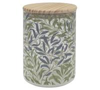 The Leonardo Collection William Morris Christmas Willow Bough Canister Med For Home & Kitchen | Storage Containers & Kitchen Organizers For Gift | Ideal Storage Jars For Biscuits Honey Green Tea & All