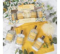 The Leonardo Collection William Morris Fruits Pamper Set For Women & Men | Luxury Bath Bombs, Shower Creams & Bubble Bath | Travel Wash Kit and Cruelty-Free Hydrating Gift For Teenage & Adults