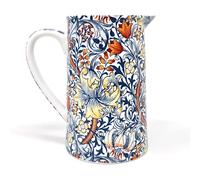 The Leonardo Collection William Morris Golden Lily Medium Jug for Home & Kitchen | Decorative Ceramic Jug for Milk & Cream | Flower Pattern Pitcher for Dining | Versatile Table Jugs for Everyday Use