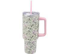 The Leonardo Collection William Morris Honeysuckle Double Walled Stainless Steel Drinks Cup 1200ml for Kitchen | Lovely Coffee Cup Set for Home & Office | Coffee & Tea Cups for Enjoying Hot Drinks