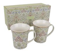 Lesser & Pavey William Morris Hyacinth Fine China Mugs - Set of 2