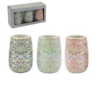 The Leonardo Collection William Morris Hyacinth Vase 3 Asst Ceramic Set Of 3 For Home & Living Room | Lovely Home Décor Accessory For Flowers And Decoration | Practical Gift For Women And Men