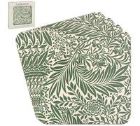 The Leonardo Collection William Morris Larkspur Coasters Set of 4 For Office Home & Kitchen | Lovely Coaster Set For Decorative Home Accessories Drinks Coasters For Tea & Coffee