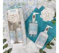 The Leonardo Collection William Morris Lodden Bath & Shower Set Set for Women & Men| Cruelty-Free Shower Gels & Bubble Bath | Travel Friendly Skincare Kit | Moisturising & Nourishing Body Wash Pack.