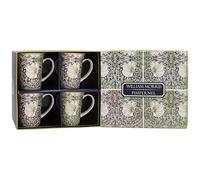 The Leonardo Collection William Morris Lustre Pimpernel Mugs Set of 4 Kitchen & Home | Tableware Mug Set of 4 for Every Occasion | Lovely Coffee Cup Set for Mens Gifts & Birthday Gifts for Women