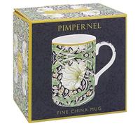 The Leonardo Collection William Morris Pimpernel Mug for Home & Kitchen | Stylish Ceramic Mugs for Tea & Coffee | Lovely Cup Set for Mens Gifts & Birthday Gifts for Women