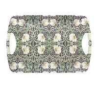 The Leonardo Collection William Morris Pimpernel Tray Large For Serving Dishes | Serving Trays For Kitchen Accessories | Lovely Serving Platter For Serving Food & Tea | Designer Trays for Food Serving