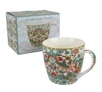 The Leonardo Collection William Morris Strawberry Thief Breakfast Mug for Home & Kitchen | Newly Designed Mugs for Tea & Coffee | Lovely Cup for Mens Gifts & Birthday Gifts for Women