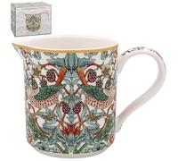 The Leonardo Collection William Morris Strawberry Thief Jug | Ceramic or Glass for Kitchen Use | Beautiful Cream or Milk Jug for Daily Needs | Versatile Water Jug