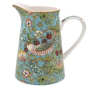 The Leonardo Collection William Morris Strawberry Thief Kitchen Jug 500ml | Fine China Construction, Suitable for Cream, Milk & Water, Decorative Tableware, Everyday Practicality