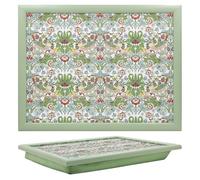 The Leonardo Collection William Morris Strawberry Thief Laptray With Bean Bag for Serving Dishes | Lovely Lap Trays for Eating on Lap for Dinner or Breatfast | Newly Designed Food Trays for Lap