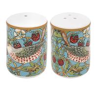 The Leonardo Collection William Morris Strawberry Thief Salt & Pepper for Home & Kitchen | Fine China Salt and Pepper Shakers Perfect for Dining Table or Display | Ideal Kitchen Gift for Women & Men