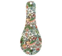 The Leonardo Collection William Morris Strawberry Thief Spoon Rest | Durable Spoon Rest Kitchen for Spoons | Tea Spoon Holder for Kicthen & Home | Ideal Utensils Holder & Teaspoon Rest Gift for Women
