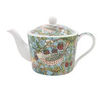 The Leonardo Collection William Morris Strawberry Thief Tea Pot 600ml for Home & Kitchen | Decorative Tea Pots Gift for Women & Men | Durable Fine China Teapot for Daily Use