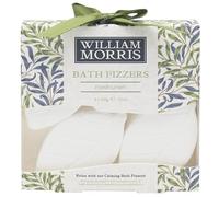 Pack of 4 Bath Fizzers (Fresh Linen) - William Morris' Willow Bough Design