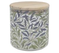 The Leonardo Collection William Morris Willow Bough Glass Canister For Home & Kitchen | Storage Containers & Kitchen Organizers For Gift | Ideal Storage Jars For Biscuits Honey Green Tea