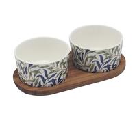The Leonardo Collection Willow Bough Snack Bowls Tray William Morris For Kitchen & Home | Non Slip Serving Tray For Food | Serving Platter For Lunch & Dinner | Plastic Trays For Tea & Serving Dishes