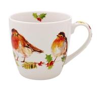 The Leonardo Collection Winter Robin Design Fine China Breakfast Mug