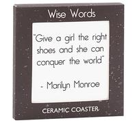 The Leonardo Collection Wise Words She Can Conquer The World Coaster