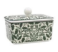 Acorn Pattern Ceramic Butter Dish with Lid Fine China Kitchen Tableware Glazed