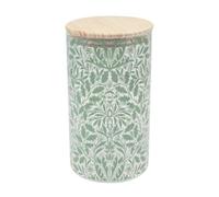The Leonardo Collection Wm. Morris Acorn Glass Acorn Canister-L for Home & Kitchen | Storage Jars for Biscuits Honey Green Tea Coffee Sugar | Durable Kitchen Organisers Containers for Gift