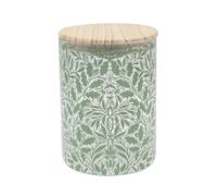 The Leonardo Collection Wm. Morris Acorn Glass Acorn Canister-M for Home & Kitchen | Storage Jars for Biscuits Honey Green Tea Coffee Sugar | Durable Kitchen Organisers Containers for Gift