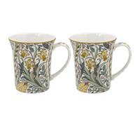 The Leonardo Collection Wm. Morris Daffodils Mugs Set of 2 x 300ml