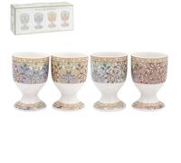 The Leonardo Collection Wm. Morris Hyacinth Fine China Egg Cups Set of 4