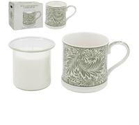 The Leonardo Collection Wm Morris Larkspur Mug and Candle Set 350ml