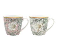 The Leonardo Collection Wm. Morris Pimpernel Breakfast Mugs Set of 2