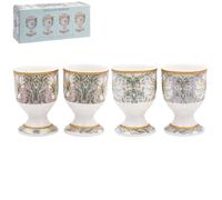 The Leonardo Collection Wm. Morris Pimpernel Fine China Egg Cups Set of 4