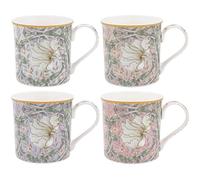 The Leonardo Collection Wm. Morris Pimpernel Mugs Set of 4 x 300ml